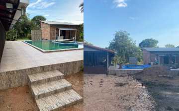 Chácara de 1,5 alqueire com casa e piscina à venda em Santa Terezinha