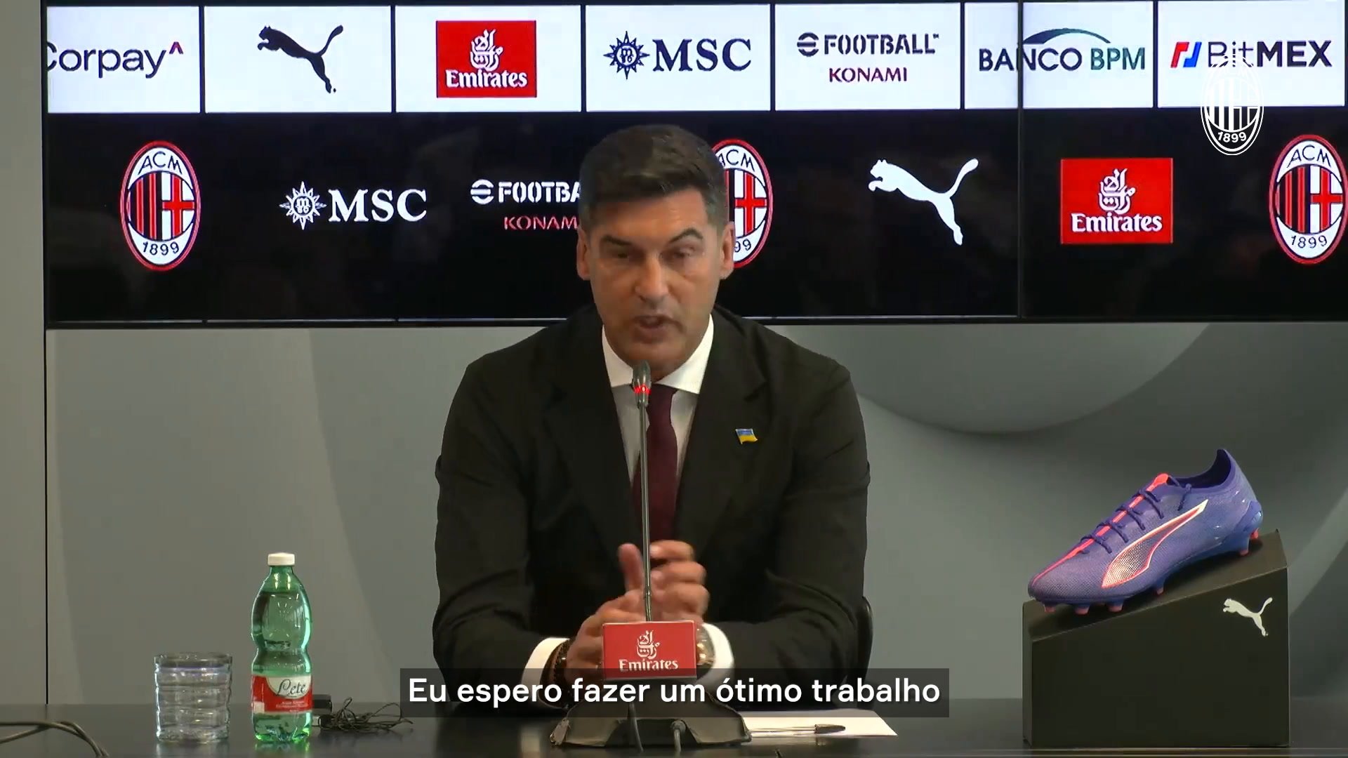 Paulo Fonseca assume Milan e sonha com títulos: “Mal posso esperar”