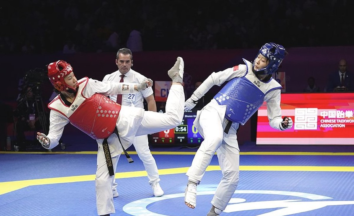 PM de SP é único árbitro brasileiro de taekwondo nas Olimpíadas e disputou seletiva com aluna de projeto social criado por ele