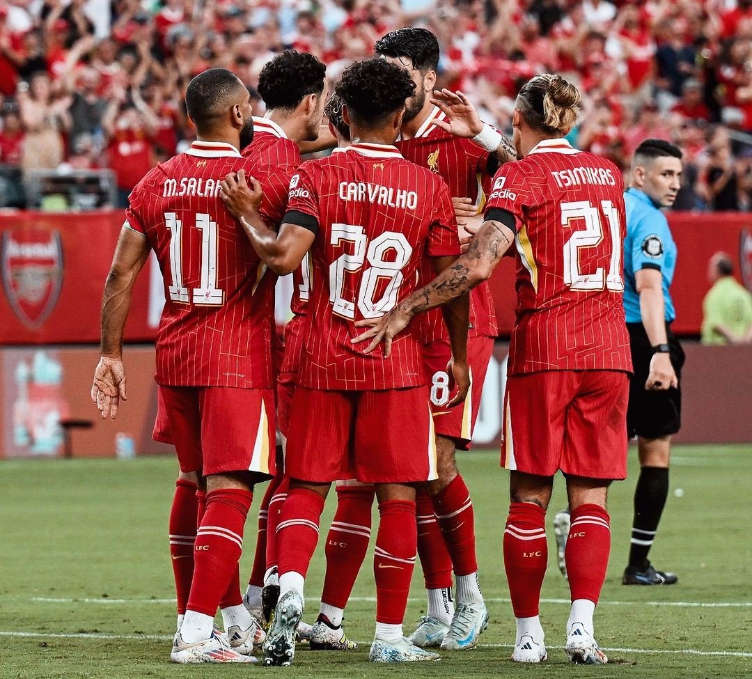 Em amistoso de pré-temporada, Liverpool derrota Arsenal no clássico inglês