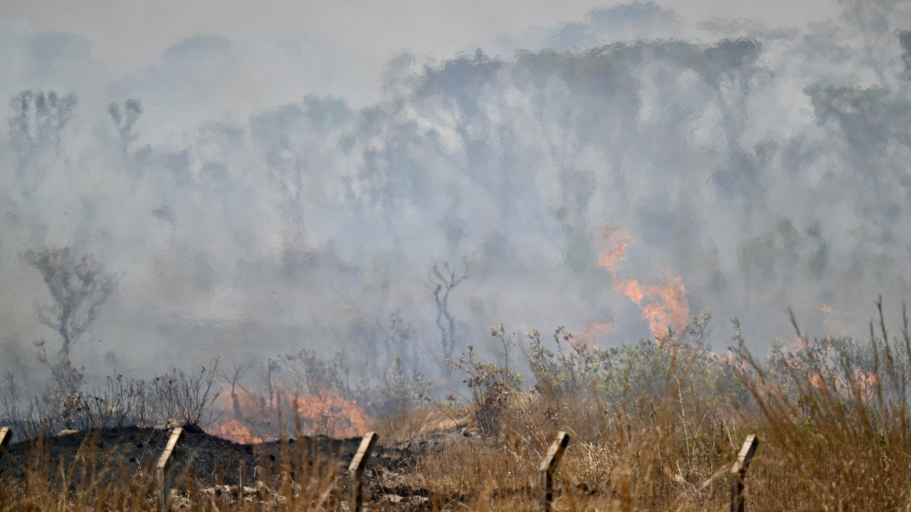 Fogo em Brasília cruza rio, quadruplica em poucas horas e abre novas frentes de incêndio