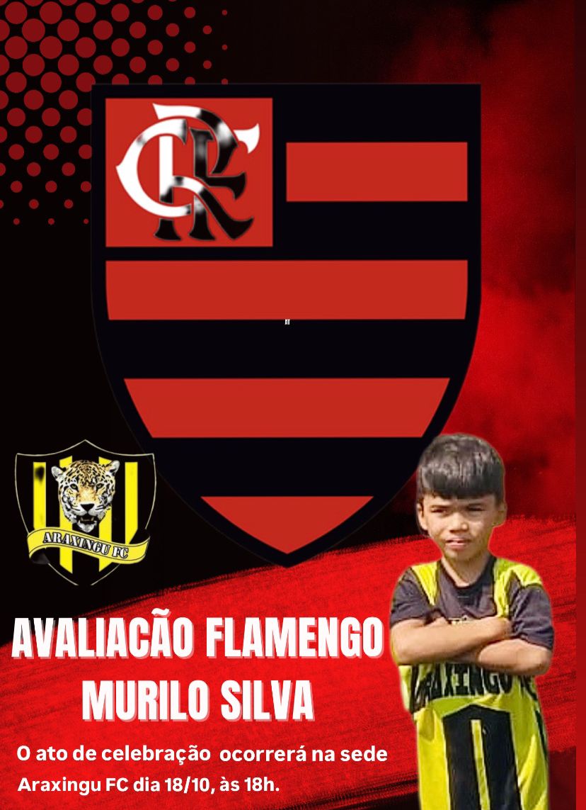 Festa no futebol de Confresa: Murilo Rocha, de 7 anos, é escolhido para avaliação no Flamengo