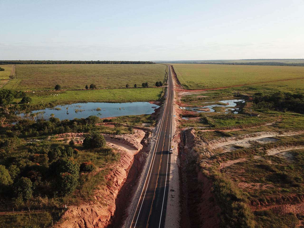 Obras na MT-129 avançam e Gaúcha do Norte está perto de ter ligação asfáltica com o restante do Estado