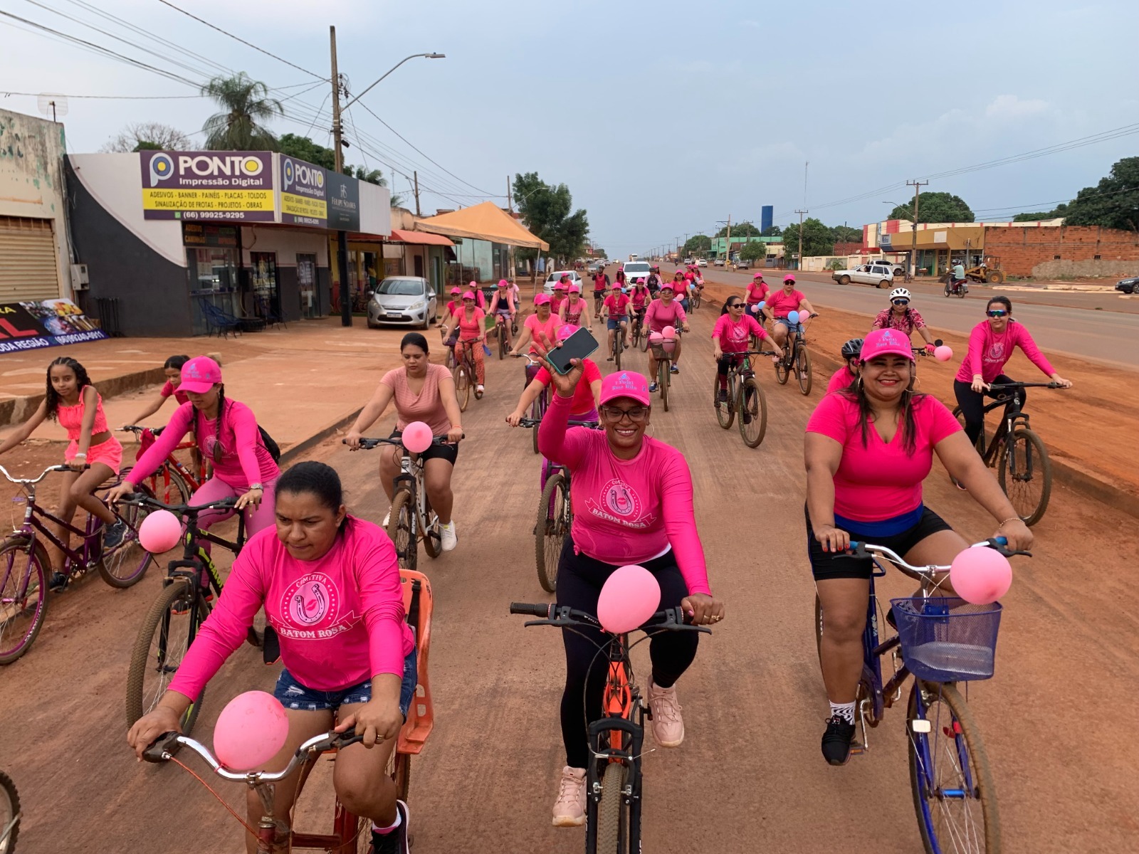 1° Pedal Rosa Bike em Santo Antônio do Fontoura incentiva mulheres no esporte e reforça a prevenção ao câncer de mama