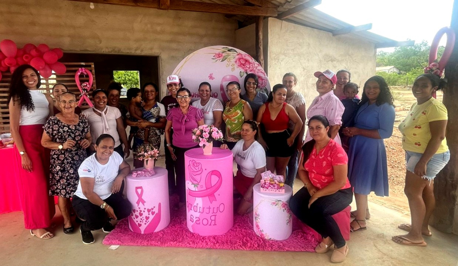 Secretaria de Saúde de Santa Terezinha realizou ações da Campanha Outubro Rosa na cidade e na zona rural