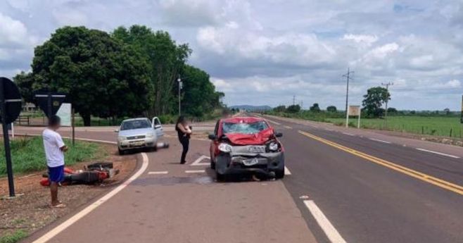 ​Grave acidente na BR-158, entrada para Campinápolis, deixa motociclista morto