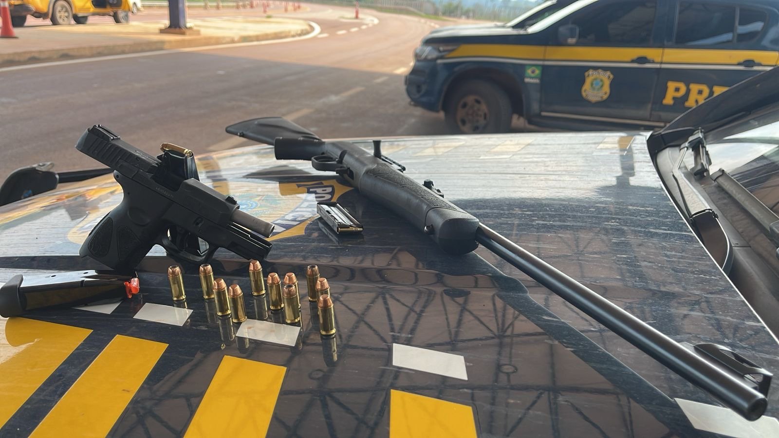 Motorista é Detido com Armas de Fogo em Fiscalização na BR-163