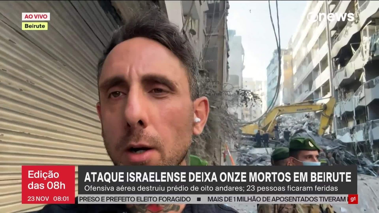 Ataque aéreo israelense deixa 11 mortos e 23 feridos em Beirute