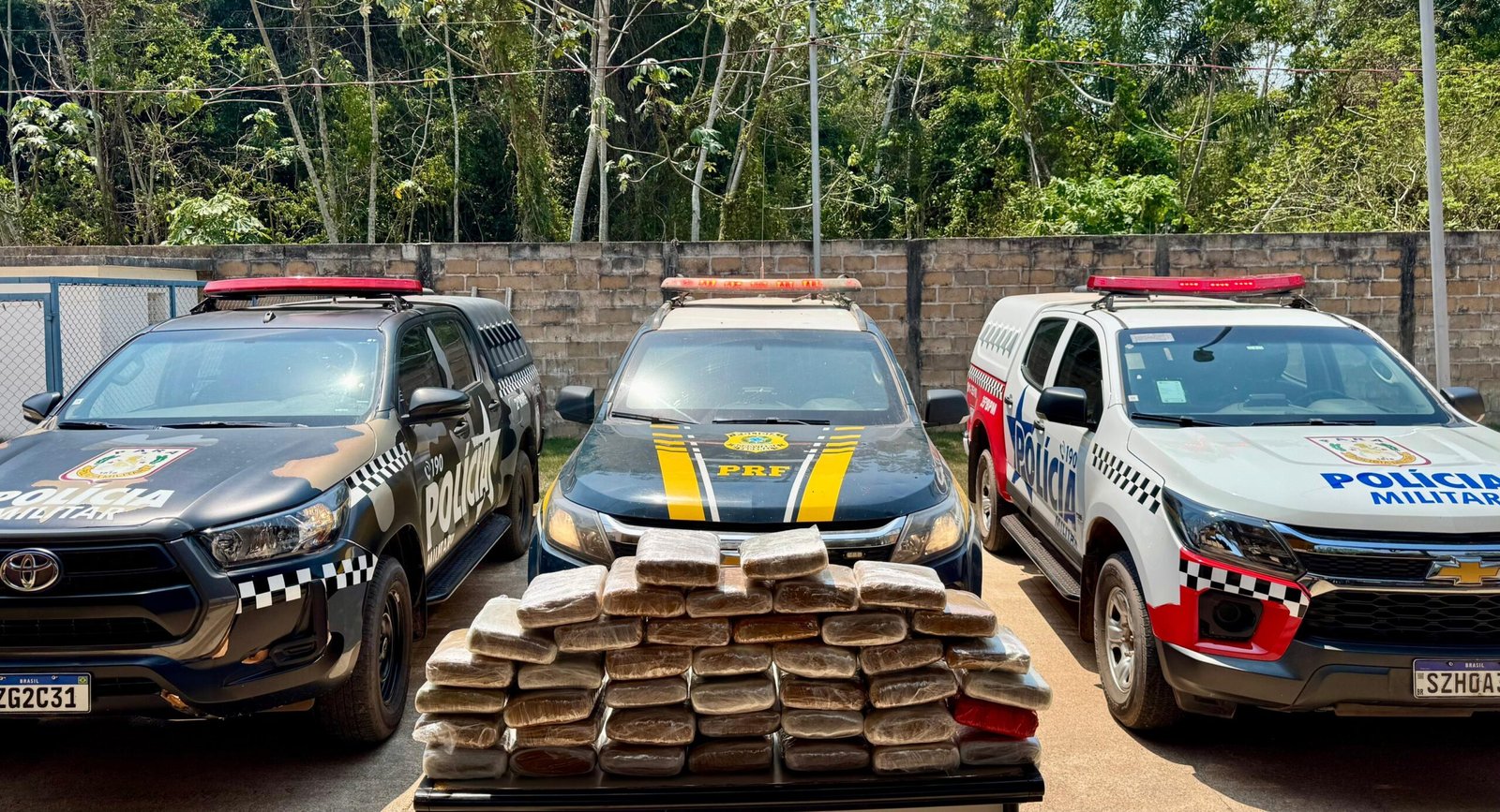 PRF e PM Apreendem 46,3 kg de Droga em Ação Conjunta em Santarém