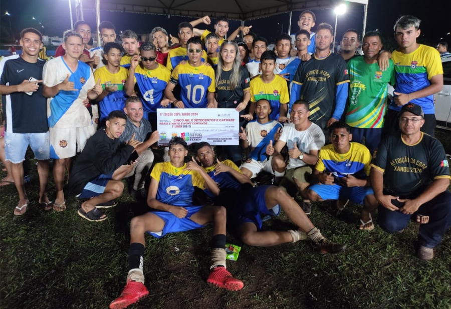 Seleção sub 15 de Santa Terezinha foi campeã na 6ª Copa Xandu 2024.