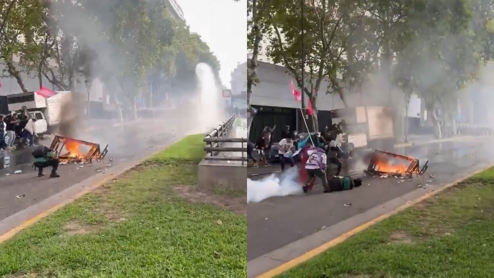 VÍDEO flagra o momento em que fotógrafo é atingido na cabeça em protesto contra Milei na Argentina; estado é grave